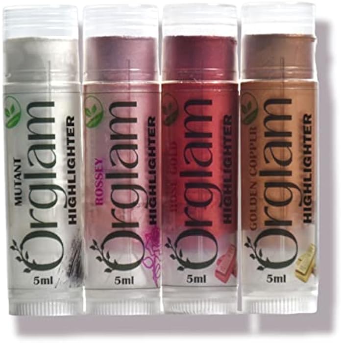 Orglam Transparent white Shimmering Highlighter Stick (Natural) (vitamin E rich) - Image 4